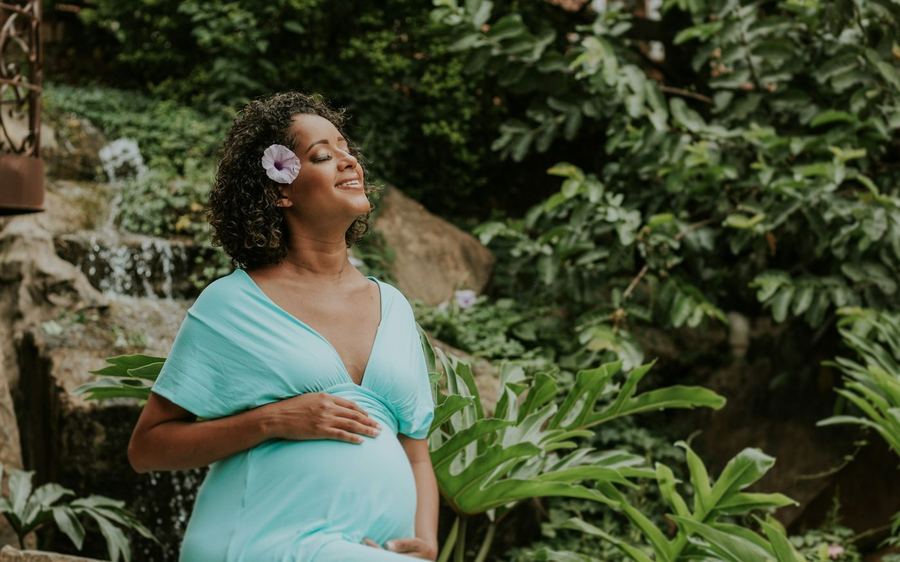An expectant mother