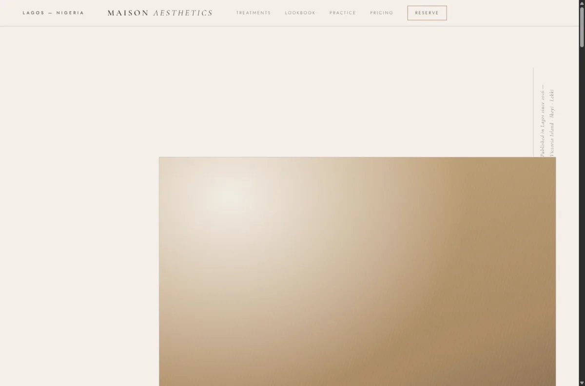 Maison concept website preview
